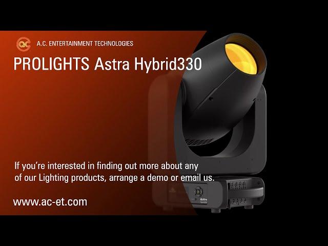 Introducing you to the @PROLIGHTS Astra Hybrid330 Moving Light