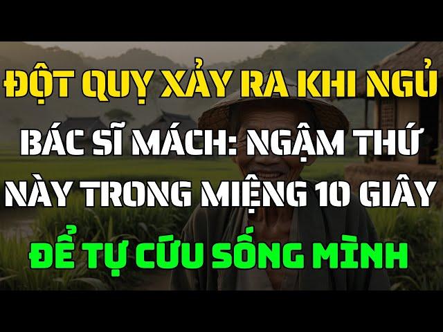 Ngậm Thứ Này 10 Giây Trước Khi Ngủ – Kéo Dài “Thời Gian Vàng” Khi Đột Quỵ Xảy Ra