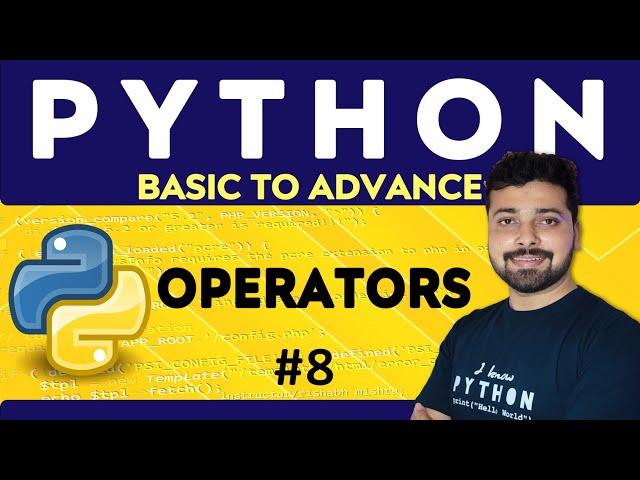 Operators in Python | Python Tutorial in Hindi 8