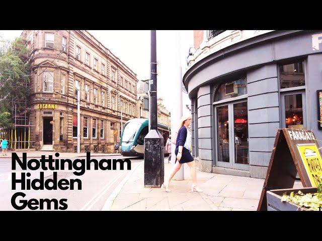 Vlog Nottingham  4K HD [Nottingham Tourist Attraction][Nottingham High Street Walk]