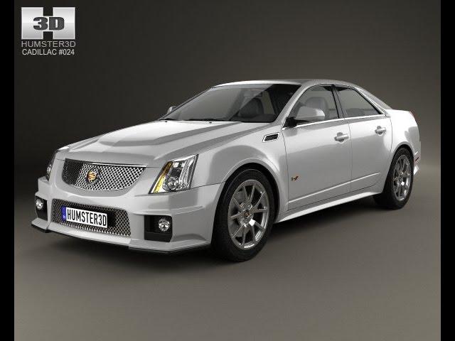 3D Model Cadillac CTS-V sedan 2009 3D Model at 3DExport.com