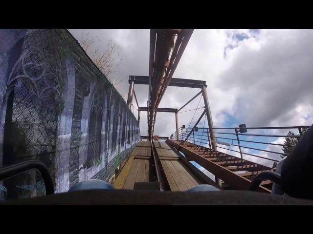 Front of Vampire Ride Chessington GoPro