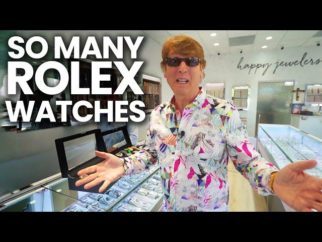 BIGGEST ROLEX SELECTION I'VE EVER SEEN!!