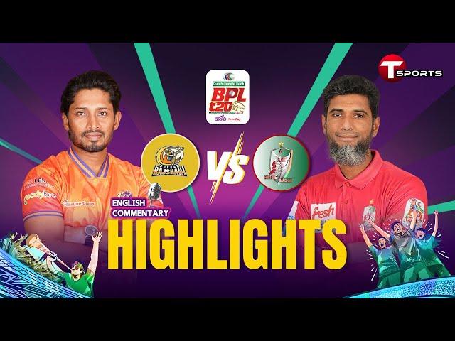 Highlights | Fortune Barishal vs Durbar Rajshahi, 1st Match | BPL 2025 | English Commentary