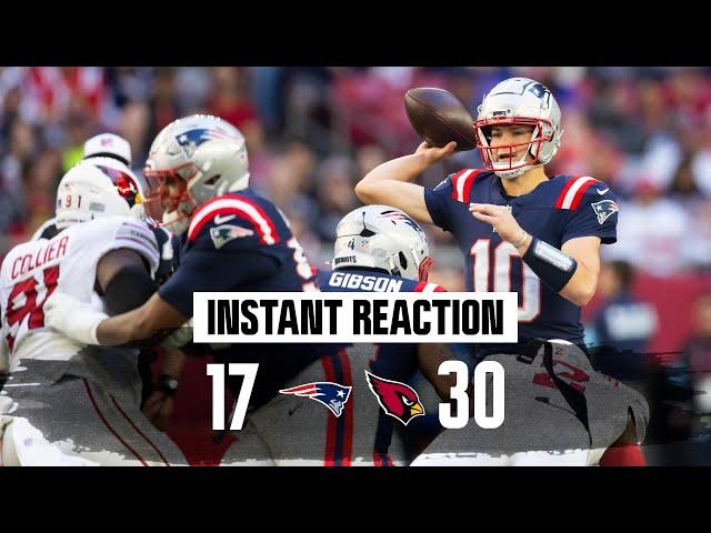 INSTANT REACTION: Patriots fall flat in lackluster 30-17 loss to Cardinals