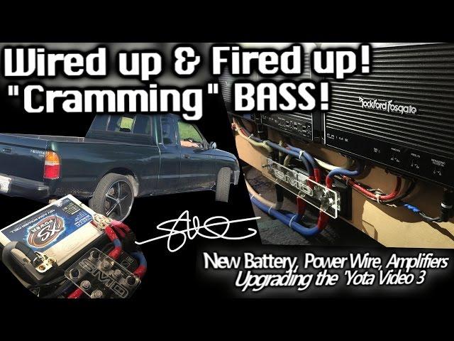 Wired up & Fired up! CRAMMING BASS! 2 12" Subs 2 RF Prime Amps - Upgrading the 'Yota Video 3