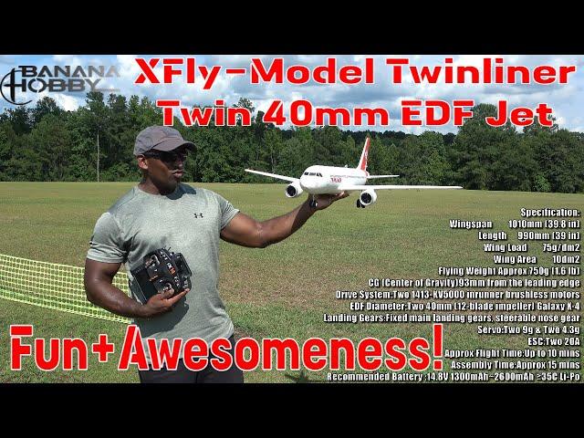 Jaw-Dropping $179.90 Twin EDF Jet: XFly-Model Red Twinliner Fun