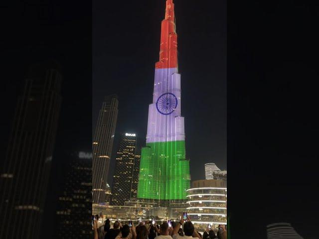 Burj Khalifa India flag 78th India Independence Day in Dubai |August 15,2024