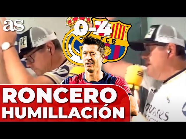 El CALVARIO de RONCERO en el REAL MADRID - BARCELONA (0-4): SUFRIMIENTO TOTAL | REACCIÓN RONCERO