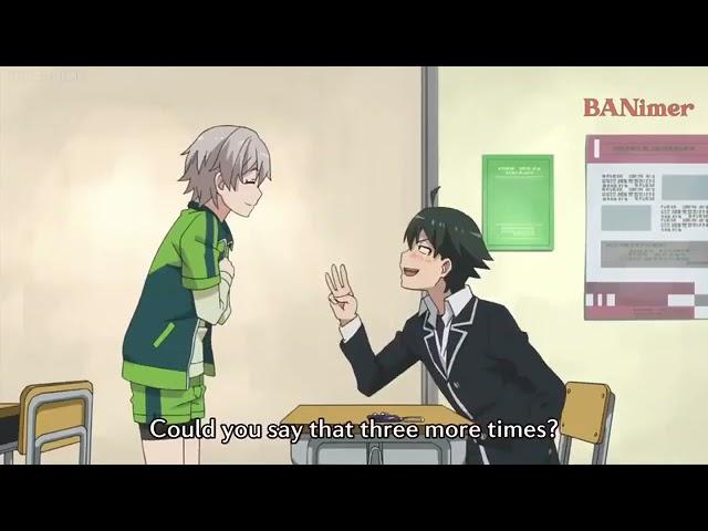 Saika and Hachiman cute scene