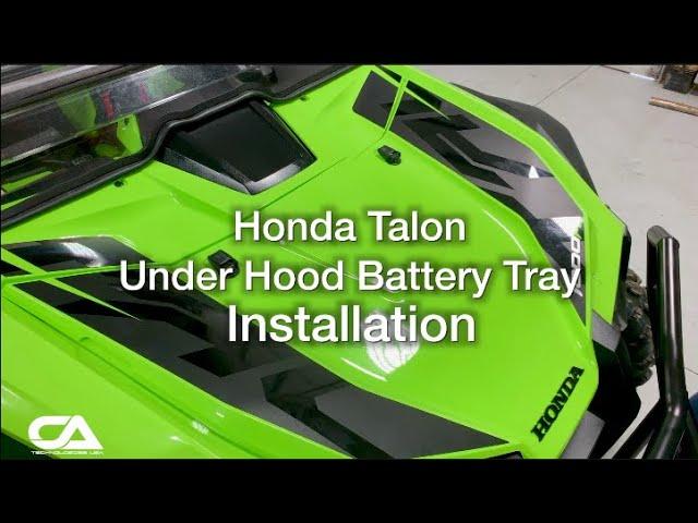 CATechUSA Honda Talon Under Hood Battery Tray Install