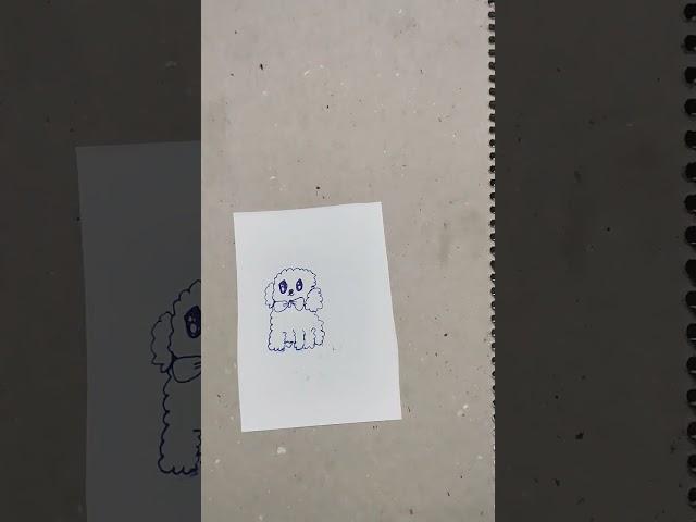 easy cute dog  drawing art by RK artist shorts ️️