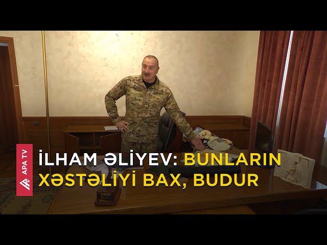 Separatçıların “bayrağı” İlham Əliyevin ayaqları altında – APA TV