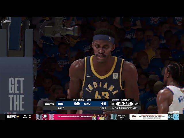 OKC Thunder vs Indiana Pacers Game 7 2025 NBA Finals Full Game June 23,2025 2K Live