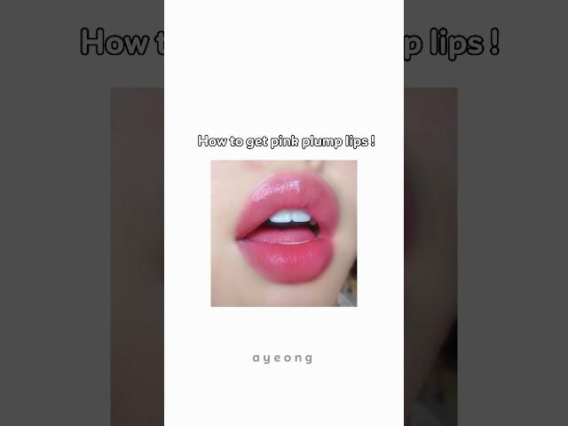 how to get pink plump lips in 2 weeks #kpop #korean #shorts