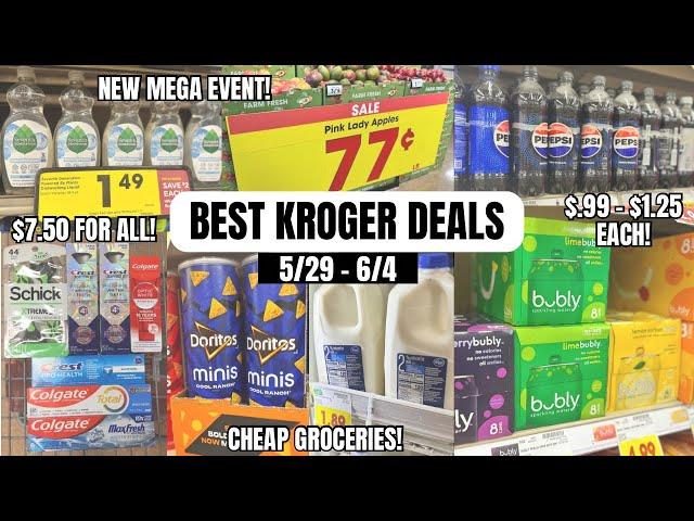 BEST KROGER DEALS | NEW KROGER MEGA EVENT | SAVE MONEY ON GROCERIES & HOUSEHOLD ITEMS | 5/29 - 6/4