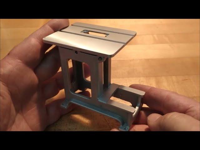 Machining a Miniature Table Saw - Finishing the Frame and Table