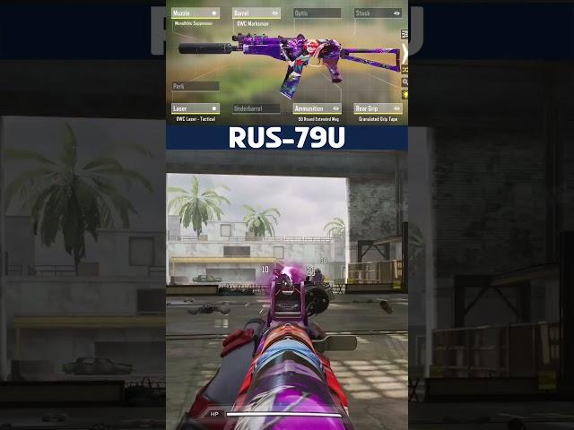 The BEST RUS-79U Gunsmith in CoD Mobile!  #shorts #codm #codmobile