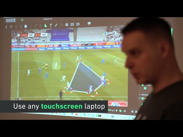 Creating a video analysis by drawing on a touchscreen - Once Telestrator and Once PRO