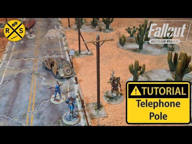 DIY Telephone Pole for your wargaming terrain - Beginner friendly  HowTo tutorial utility poles