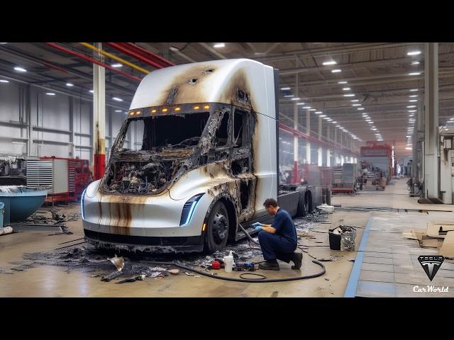 Elon Musk Confirms Tesla Semi BIG Upgrade After Fire Crash, New Design, Battery & G2 Version Coming!