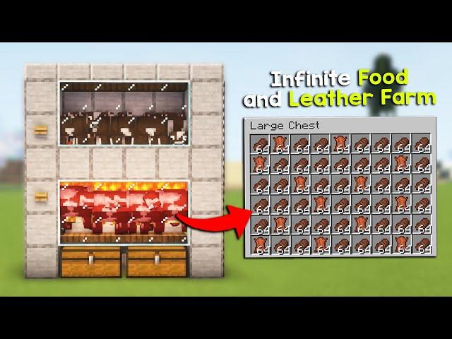 Easy Automatic Cow Farm Tutorial in Minecraft 1.21! (Java & Bedrock)