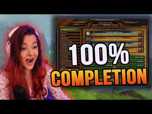 100% Achievement Completion in World of Warcraft