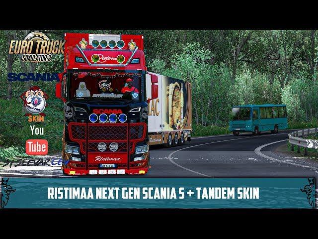 Euro Truck Simulator 2 v1.35 Mods|  Ristimaa Next Gen Scania S + Tandem Skin