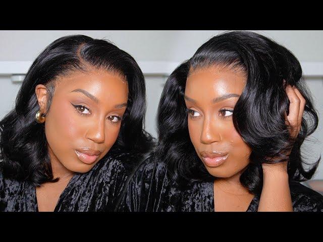 STEP BY STEP INSTALL: PRE STYLED SIDE PART BOB LACE FRONTAL WIG| Natasha S. X ALIPEARL HAIR