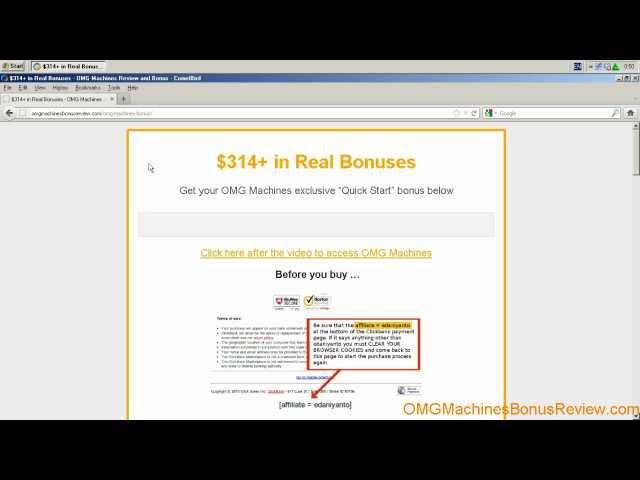 OMG Machines Bonus $314+ SEO Sidekick Bonus