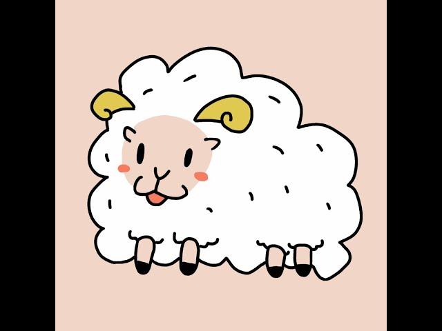 양(Sheep) 친구 그리기 #shorts