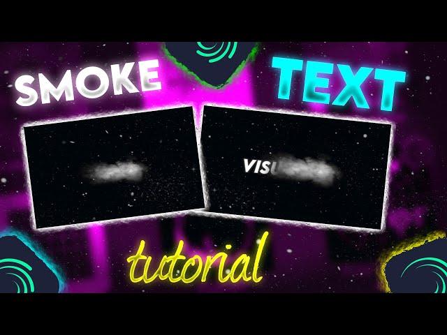 Smoke Text Effect Alight motion XML | alight motion trending text | text effect XML file