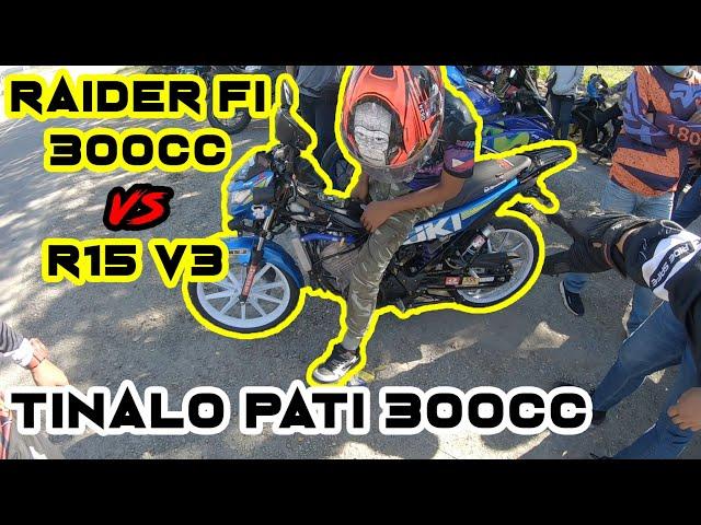 RAIDER Fi 300cc vs R15 v3 | FASTEST RAIDER Fi in ILOCOS?! | TINALO PATI 300CC