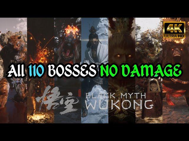 Black Myth: Wukong | All 110 Bosses & All 3 Endings (NO DAMAGE) [4K]