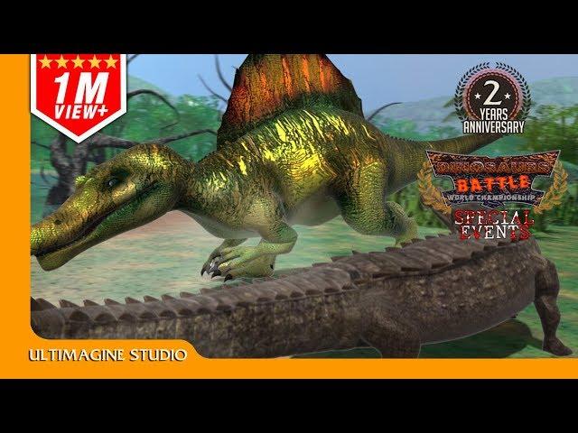 Sarcosuchus vs Spinosaurus : Dinosaurs Battle Special #dinosaursbattles #dinosaur #dinosaurs