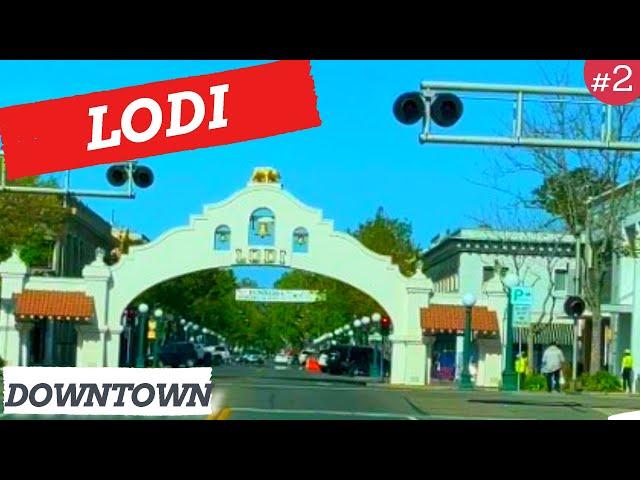 Driving Downtown - Lodi California - USA