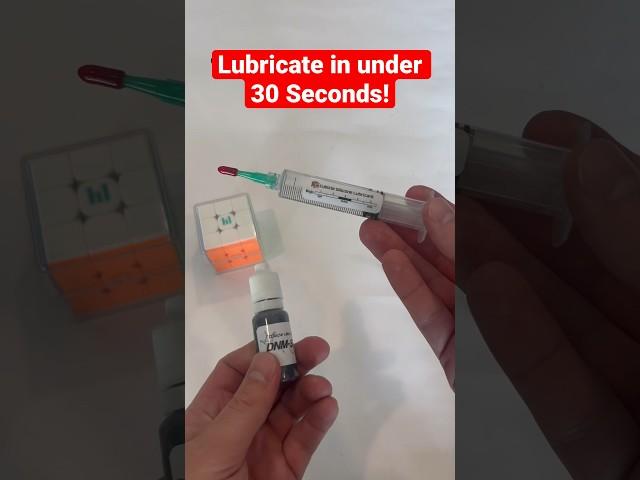 Lube your Cube in 30 Seconds! #cubing #speedcuber