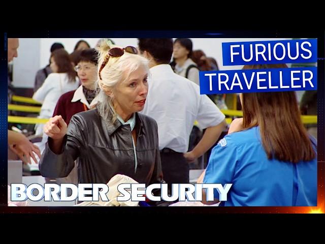 Passenger Erupts Over Search of Unusually Heavy Bag | S2 Ep 2 | Border Security Australia