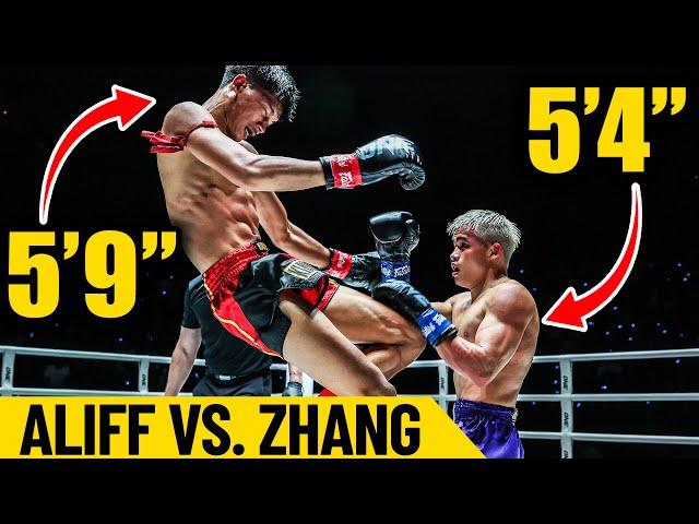 Height Doesn't Matter  Aliff vs. Zhang Peimian | Kickboxing Full Fight