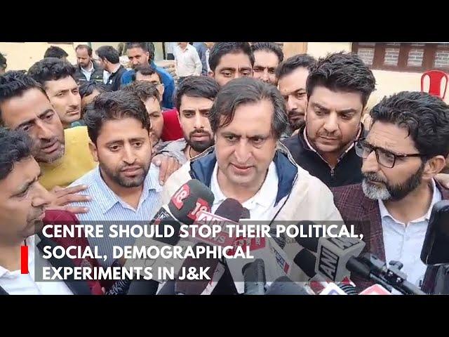 Centre should stop their political, social, demographical experiments in J&K: Sajad Gani Lone