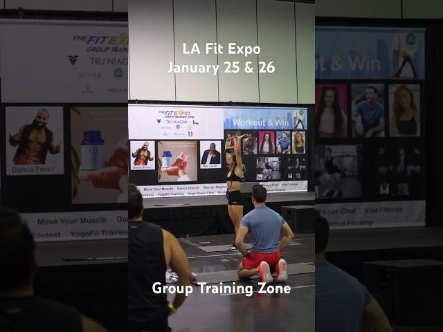 Behind the scenes at the Training Zone. ️‍️The LA Fit Expo is January 25-26th. #fitness