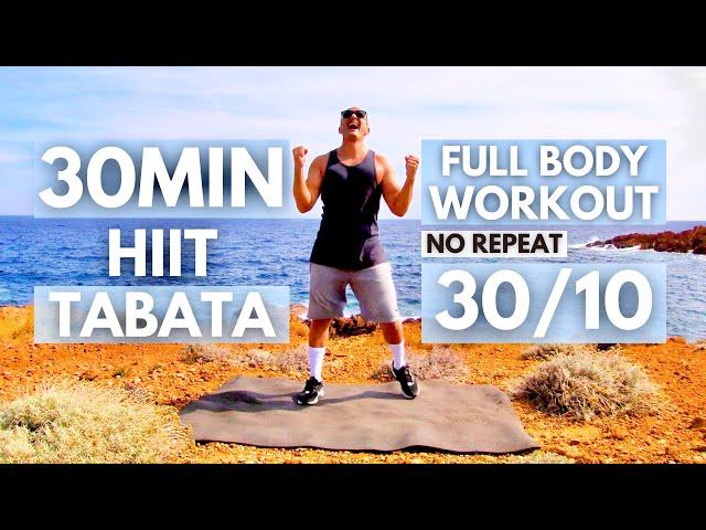 Tabata Hiit 30MIN NO REPEAT Full Body Workout / Tabata 30/10