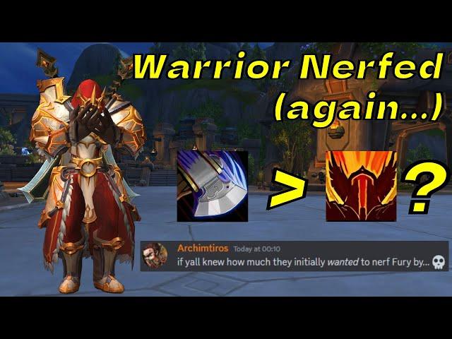 Warrior Nerfed (Again...) - Is the dream joever?