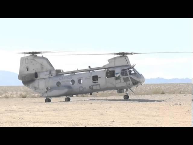 USMC's Boeing Vertol CH-46 Sea Knight in Action