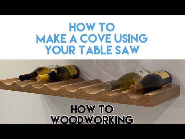 HOW TO make a cove or scallop cut using your table saw - DO IT YOURSELF DIY