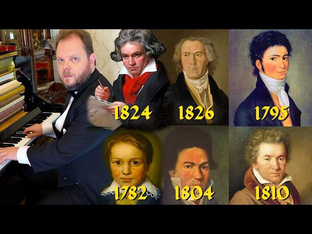 Evolution of Beethoven (From 11 to 55 Years Old)