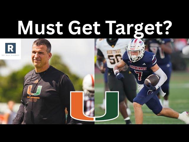 Miami Hurricanes Football Must Get Target Visiting? | Miami Hurricanes Football Recruiting