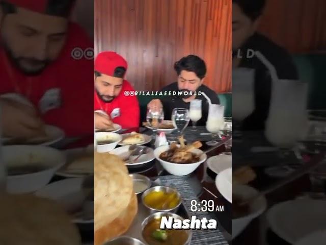 Nashta Time Bilal Saeed Imran Ashraf Bilal Saeed World