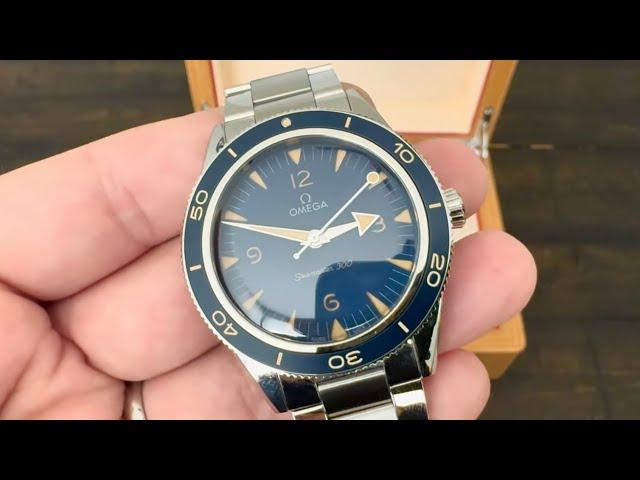 A Quick Look at the Blue Dial Omega Seamaster 300 Heritage Edition