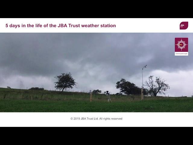 JBA Trust weather station, five-day time lapse